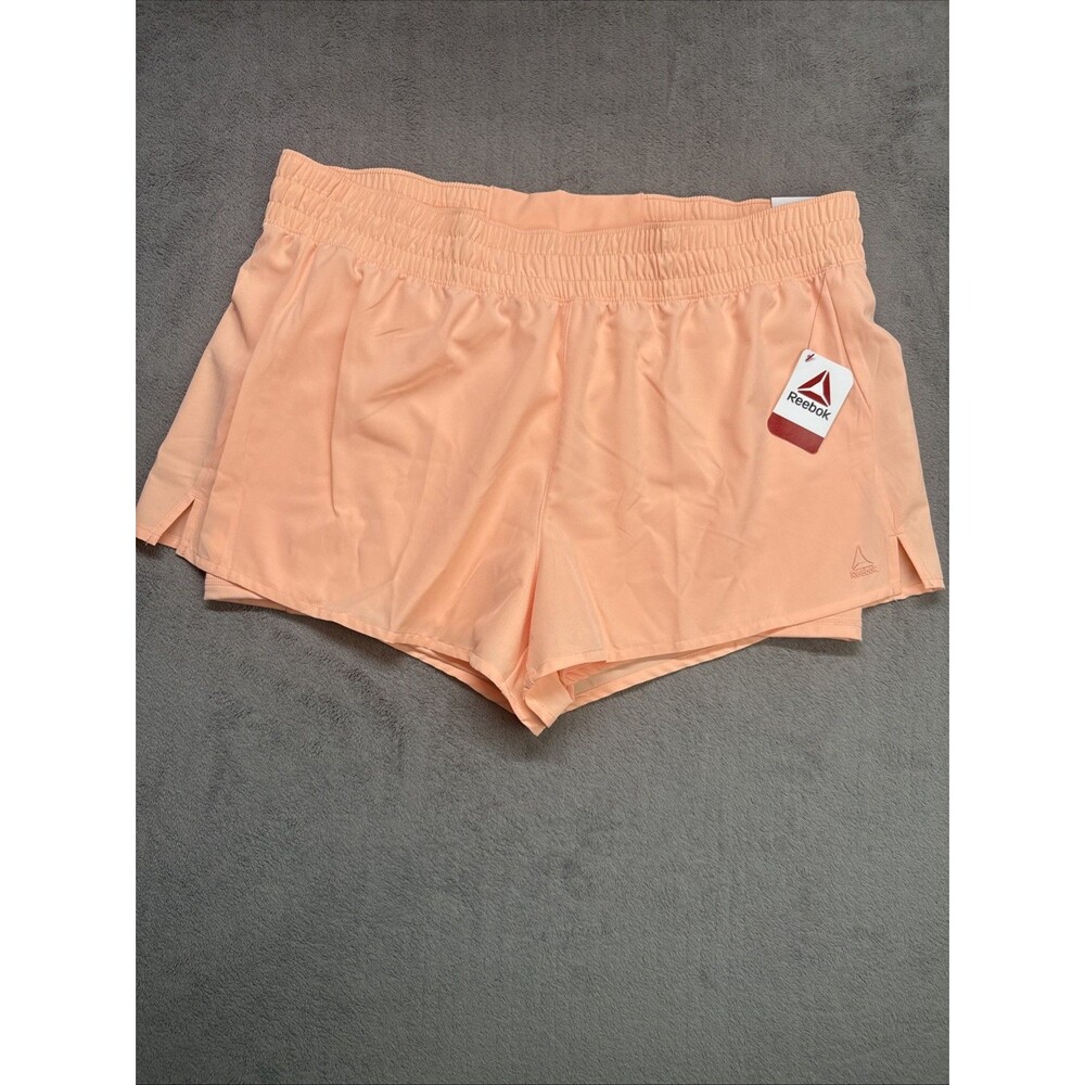 Reebok Athletic Shorts Womens XXXL Orange Lined Activewear Outdoors